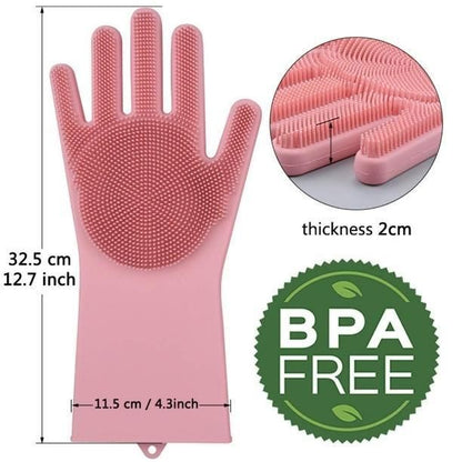 Cleaning Gloves - Magic Silicon Cleaning Gloves